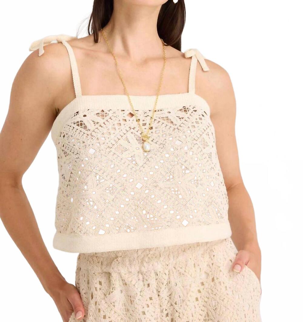 NEW ALIVIA kendra top in sea star crochet